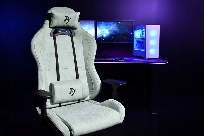 Karrige gaming Arozzi Torretta SoftFabric, ergonomike, Pearl Green