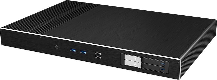 Kuti kompjuterike Akasa Galileo TU2 Plus MKII, Mini ITX, ftohje pasive, e zezë