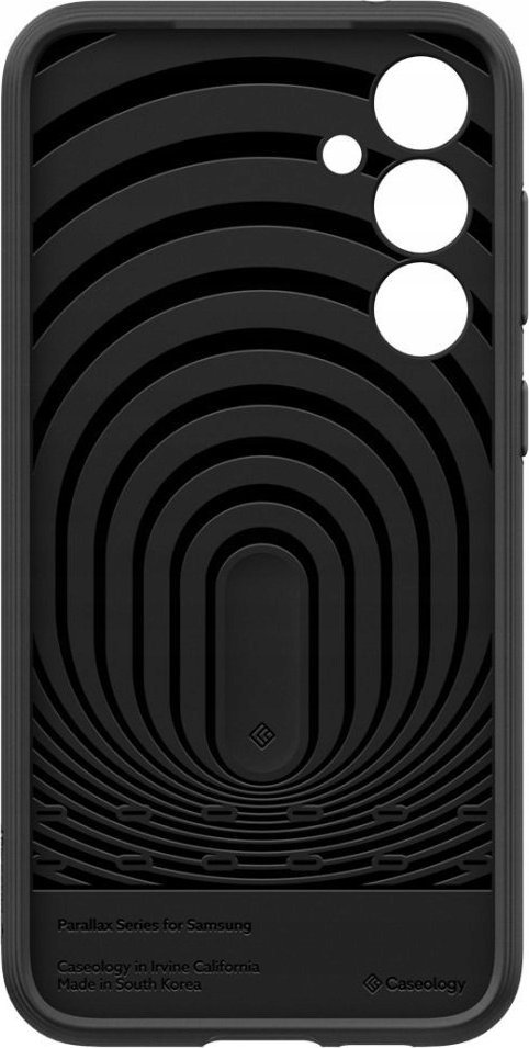 Mbrojtëse telefoni Caseology Parallax për Samsung Galaxy S23 FE, TPU, matte, e zezë
