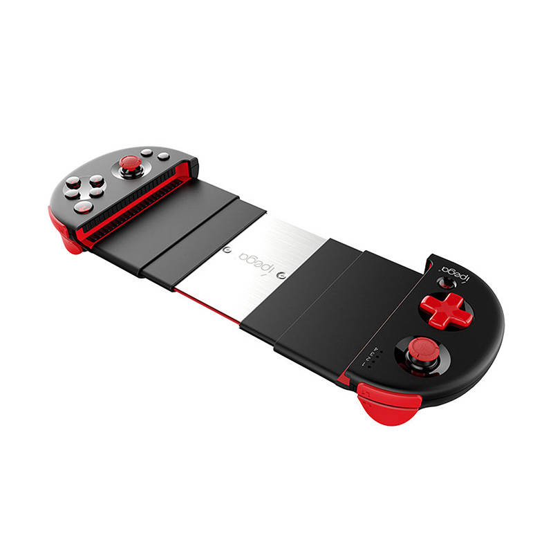 Gamepad Bluetooth Red Knight, për Android iOS Windows, me mbajtës telefoni, i zi e kuqe