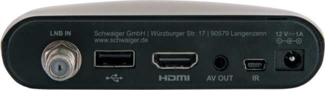 Marrës satelitor Schwaiger DSR400HD, Full HD, HDMI USB, i zi