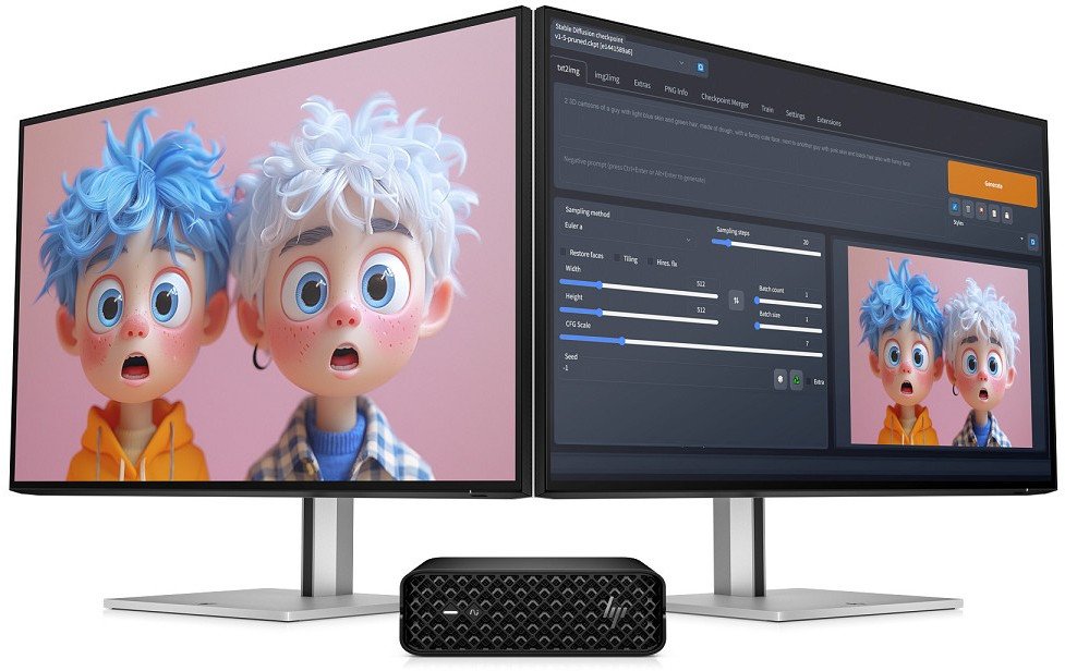 Workstation mini HP Z2 G1i, Core i7, 16GB RAM, 512GB SSD, RTX A400, црн