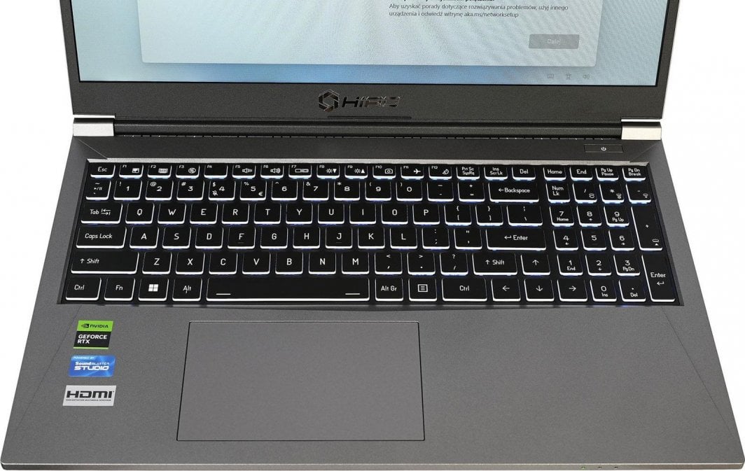 Laptop HIRO gaming K560, 15.6", Intel Core i7-13700H, 16GB RAM, 1TB SSD, Nvidia GeForce RTX 4060 8GB