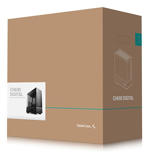 Kuti kompjuteri DeepCool CH690 DIGITAL, tower, ekran dixhital, e zezë
