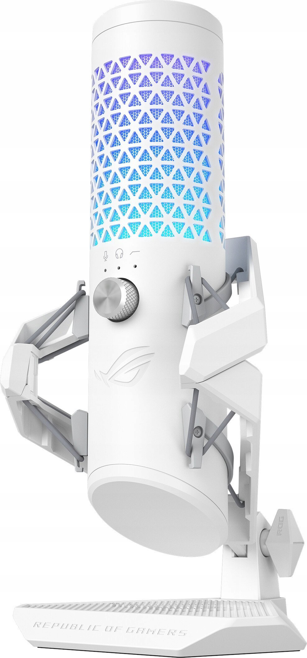 Mikrofon gaming ASUS ROG Carnyx, USB, Aura Sync RGB, i bardhë