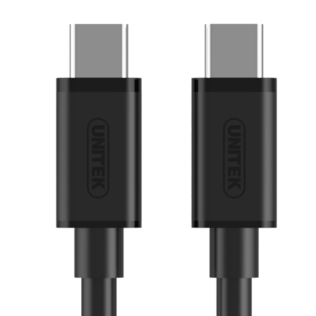 Kabllo USB Unitek, USB-C në USB-C, 1 m, e zezë