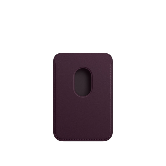 Apple iPhone Leather Wallet me MagSafe, Dark Cherry