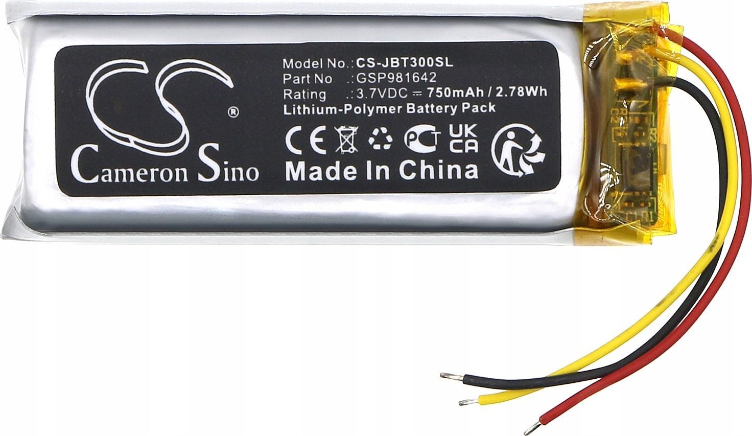 Bateri zëvendësuese për bazë karikimi JBL TUNE Beam GSP981642, 750mAh, 2.78Wh