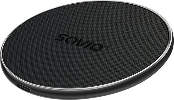 Karikues wireless Savio LA-08 Charger Qi, 15W, i zi