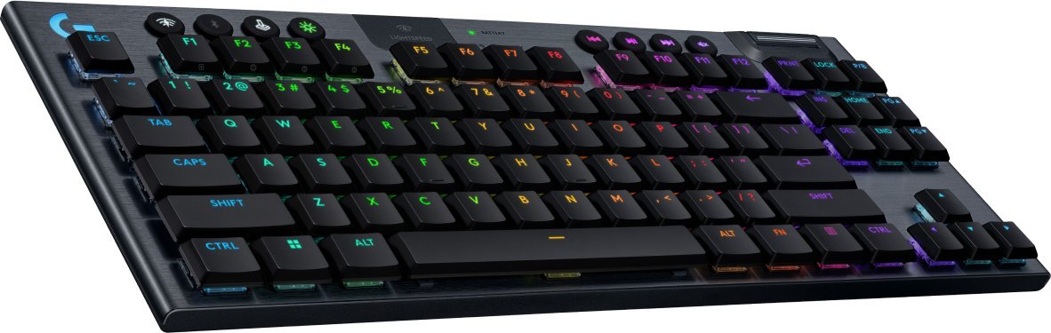 Тастатура гејминг Logitech G915 X TKL, безжична, RGB, црна