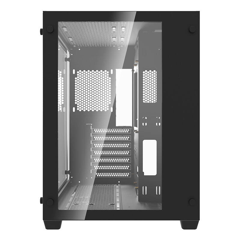 Kutia kompjuterike Darkflash C285, ATX Mid Tower, xham i temperuar, e zezë