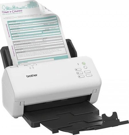 Scanner Brother ADS-4300N, ADF 80 fletë, 40 faqe/min, i bardhë