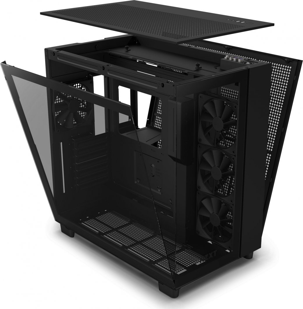 Kasë Nzxt H9 Flow, e zezë