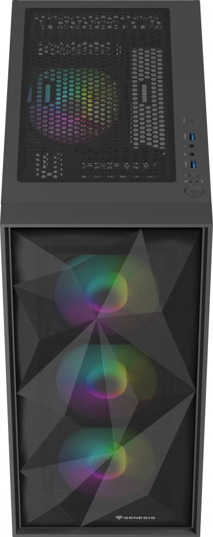 Kasë Genesis Diaxid 605 ARGB, e zezë, Midi Tower