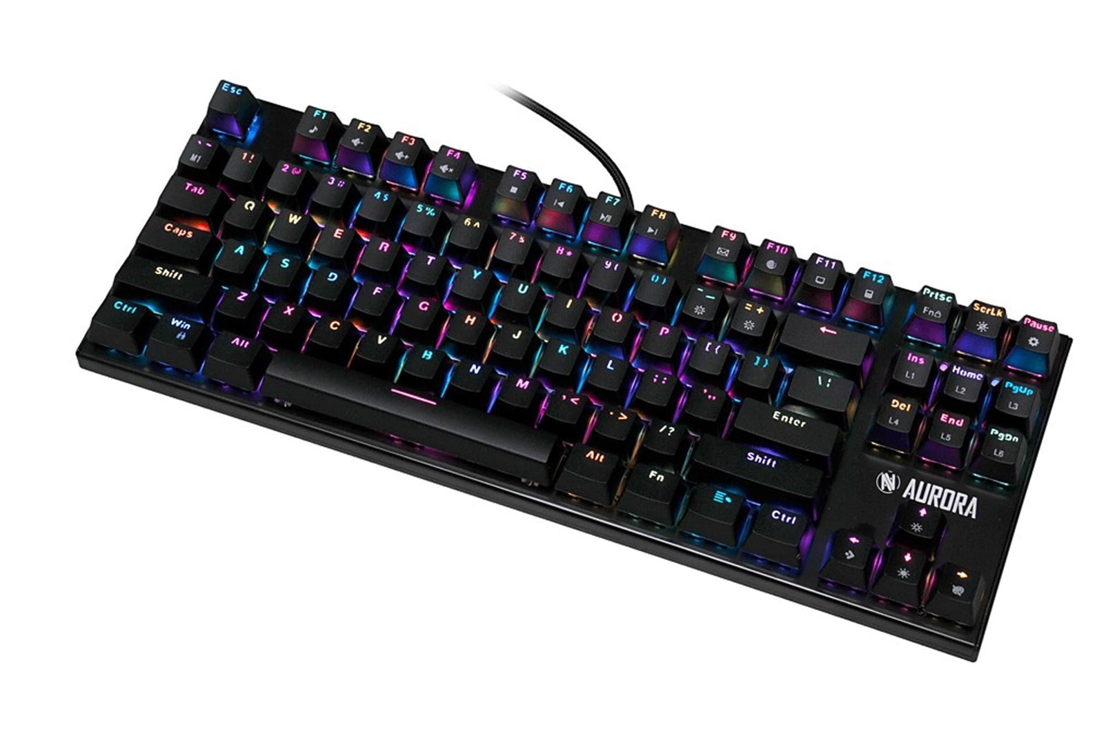 Tastierë iBOX Aurora K-2R, Blue Switch, RGB, e zezë