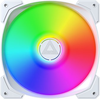 Ventilator kasë Montech HP140 ARGB PWM, 140mm, RGB, i bardhë