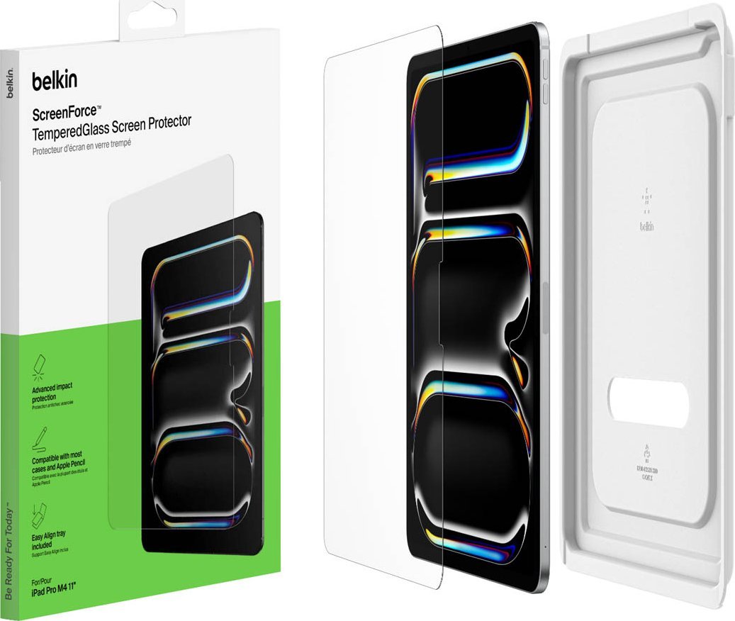 Mbrojtës ekrani Belkin OVI005HQ, për iPad Pro 11", xham i temperuar, transparent