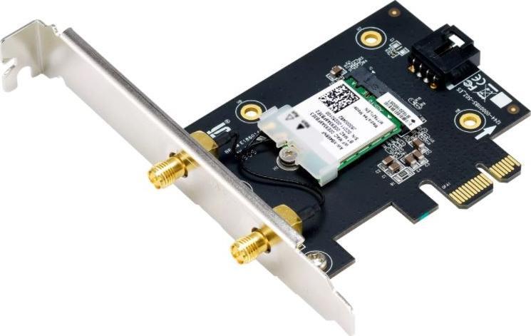 Kartë rrjeti Asus PCE-AX1800, Wi‑Fi 6, Bluetooth 5.2, e zezë 2