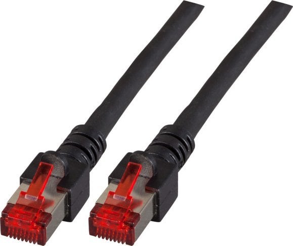 Kabllo rrjeti EFB Elektronik RJ45 Cat.6 S/FTP, 0.15 m, e zezë