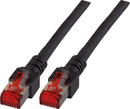 Kabllo rrjeti EFB Elektronik RJ45 Cat.6 S/FTP, 0.15 m, e zezë