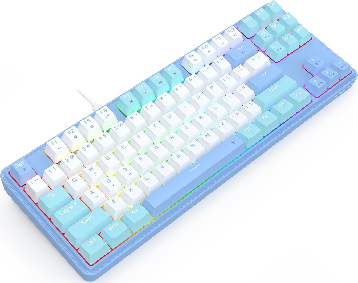 Tastierë mekanike Redragon K707 TKL, 87 taste, RGB, me kabllo, e zezë