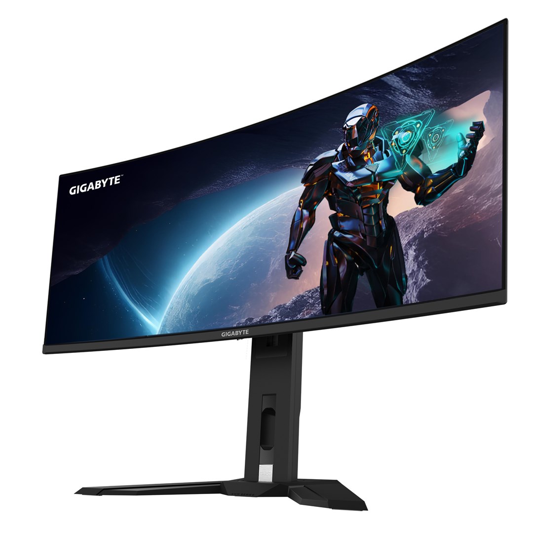 GIGABYTE MO34WQC2 закривен монитор, 34" OLED WQHD, 240Hz, црн