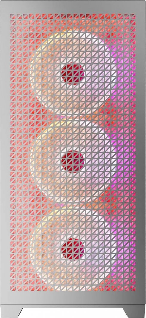 Kasë Modecom Volcano Expanse T Apex ARGB, e bardhë, Midi Tower