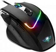 Maus gaming Spirit of Gamer PRO-M3 RGB, me kabllo, me mouse pad, i zi gri