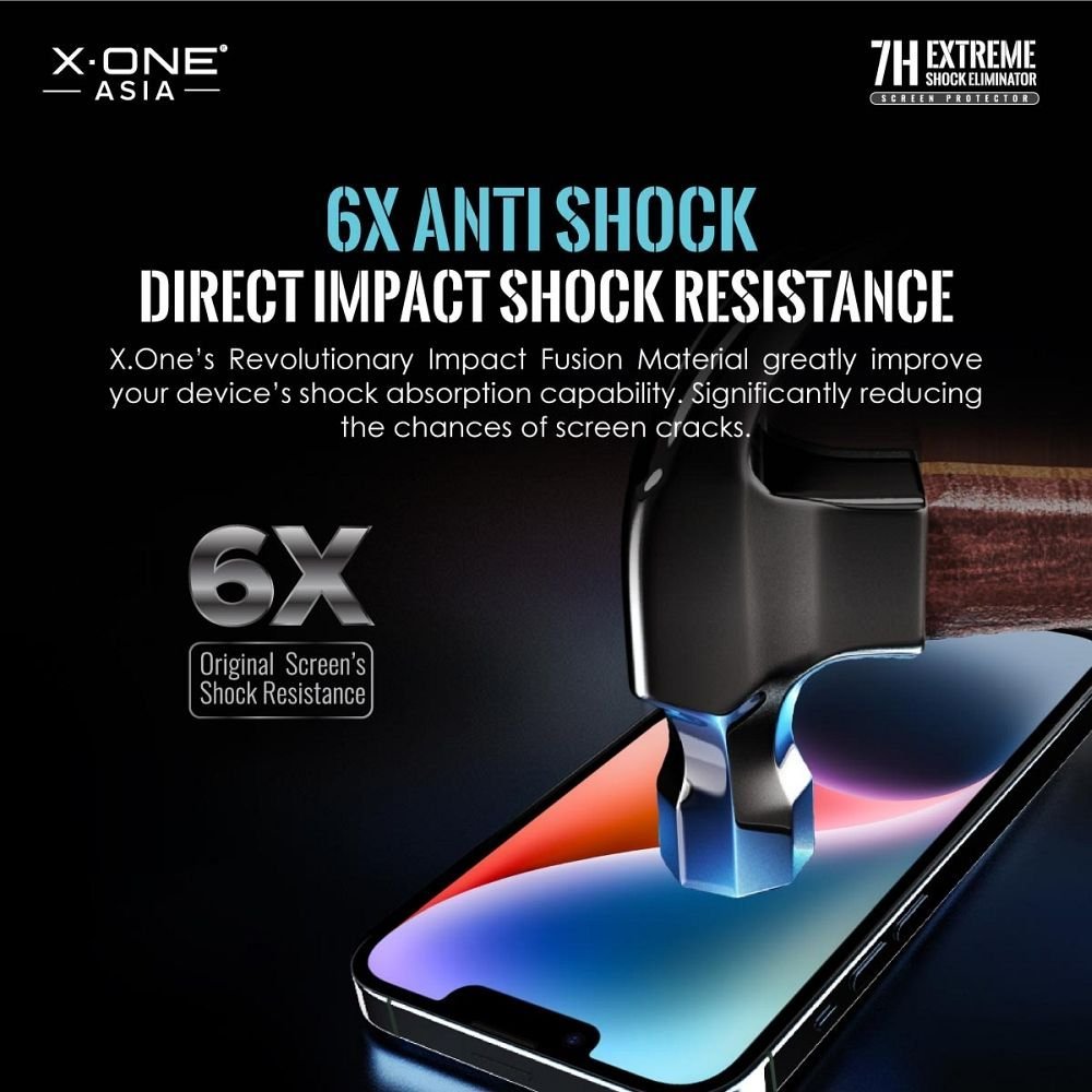 Mbrojtës ekrani X-one Extreme Shock Eliminator 4th Gen, për iPhone 14 Pro 15, transparent