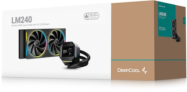 Sistem ftohës uji Deepcool LM240, 240mm, RGB, i zi