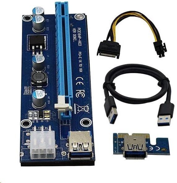 [OUTLET] Përshtatës C-TECH PCI-Express riser RC-PCIEX-01C