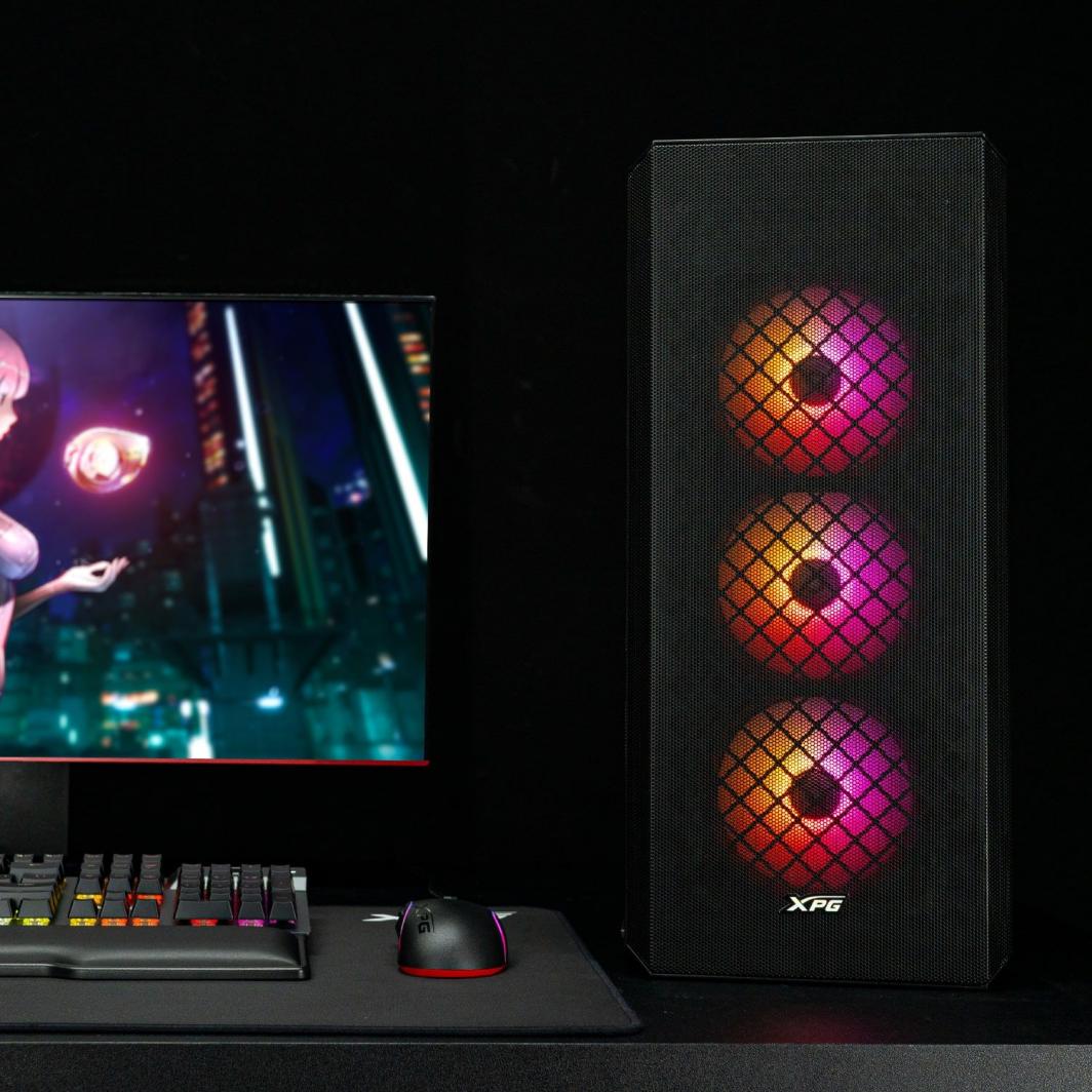 Kasë ADATA Defender, e zezë, Midi Tower