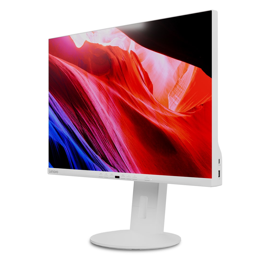 Monitor Lenovo ThinkVision C24d-20, 24", 1920 x 1200, i bardhë