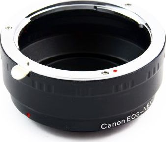 Adapter objektivi Pixco, Canon EF EF S në Sony E NEX, metalik 2