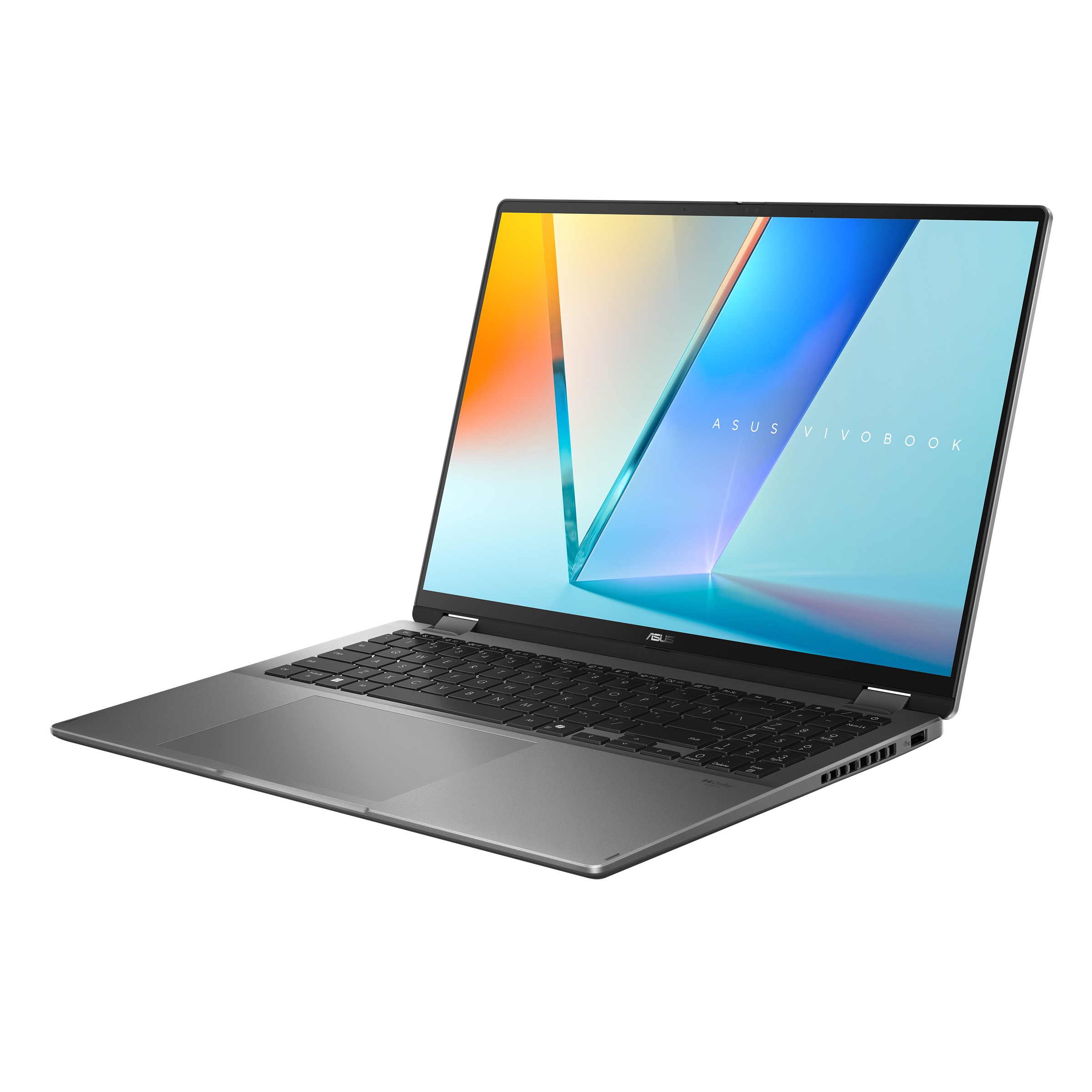 Laptop ASUS Vivobook 16 Flip (TP3607SA-OLED021W), 16\", WQXGA+, Intel Core Ultra 7 256V, 16GB RAM, 1TB SSD, сив