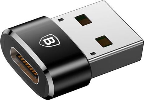 Adapter USB Baseus 28297, USB C në USB 2.0, i zi