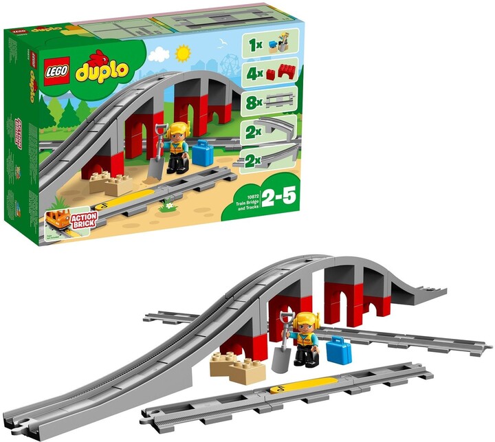 Set LEGO DUPLO® Town 10872 Train accessories - bridge and tracks