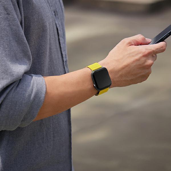 Rrip Uniq Revix Reversible Magnetic për Apple Watch 45/44/42mm, silikon, Caspian blue