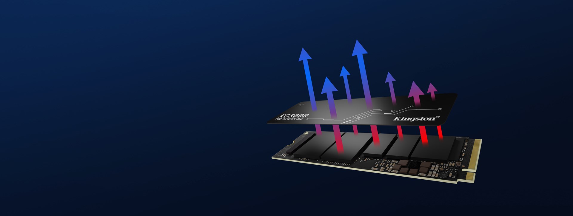 Диск SSD Kingston KC3000, M.2, 2TB, PCIe 4.0