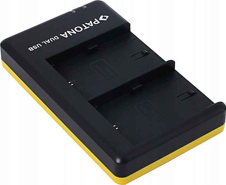 Karikues dyfishtë baterie PATONA Photo Dual Quick Canon LP-E6, USB, i zi