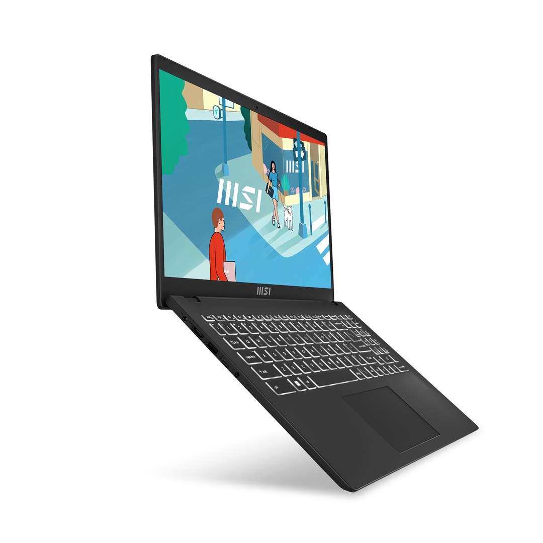 Лаптоп MSI Modern 15, 15.6", Intel i5-13420H, 16 GB RAM, 512 GB SSD, црн