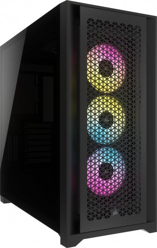  Kasë Corsair iCue 5000D RGB Airflow (CC-9011242-WW), e zezë