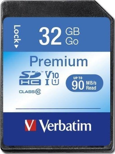 Kartë memorie Verbatim Premium SDHC, 32GB, Class 10