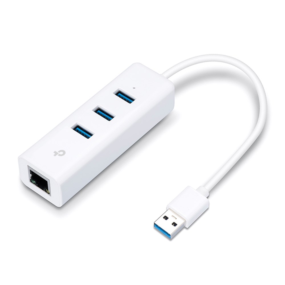 Përshtatës rrjeti TP-Link UE330, Gigabit Ethernet, 3x USB 3.0, i bardhë