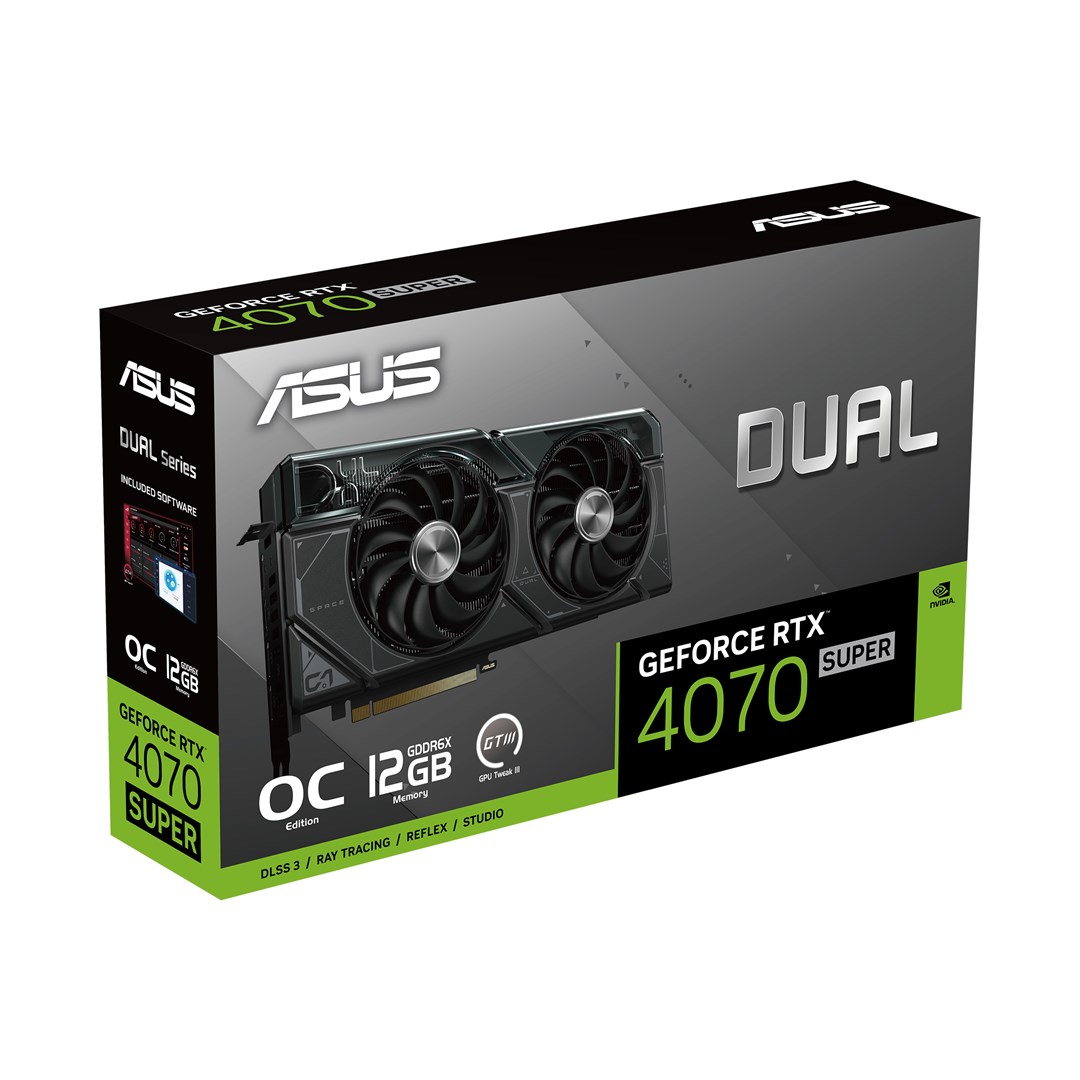 Kartelë grafike Asus Dual GeForce RTX 4070 SUPER OC 12GB GDDR6X