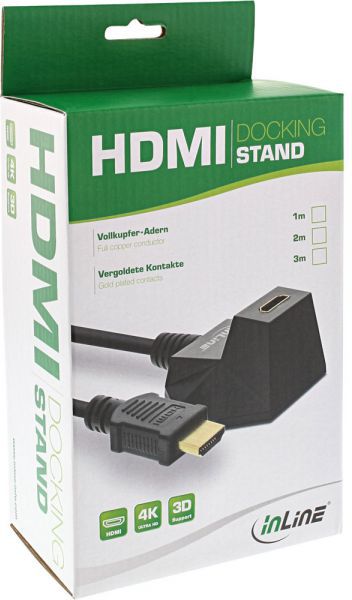 Kabllo HDMI InLine 17533S, High Speed, 3m, i zi