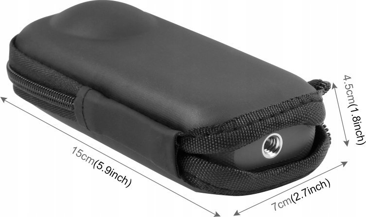Kuti mbrojtëse Puluz PU984B për Insta360 X4 X5, materiale PU, e zezë