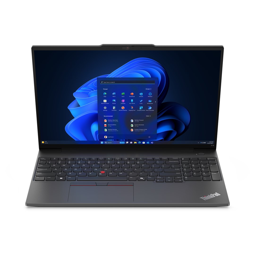Laptop Lenovo ThinkPad E16 Gen 2, 16", Intel Core Ultra 5 125U, 16GB RAM, 512GB SSD, Intel Graphics, i zi