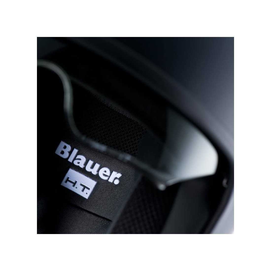 Helmetë moto Jet BLAUER HT Pilot 1.1, monokrom, mat, e zezë