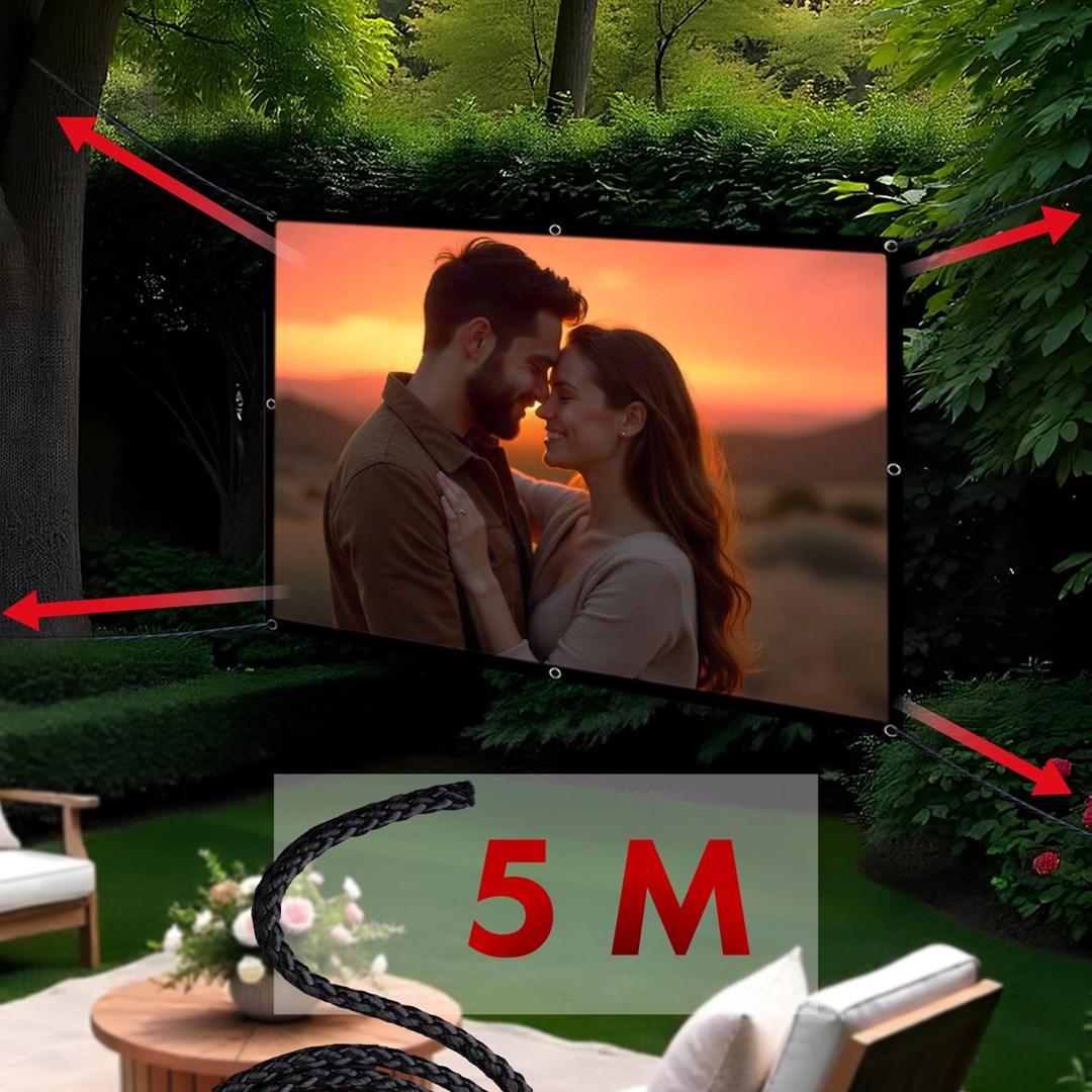 Ekran projektori Maclean MC-166, 84", 4:3, i bardhë